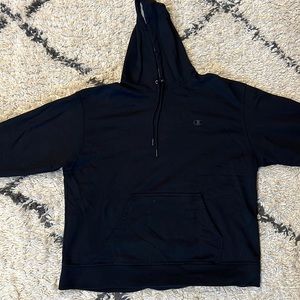 All Black Champion sweatshirt/hoodie